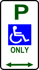 free vector Disabled Parking Sign clip art