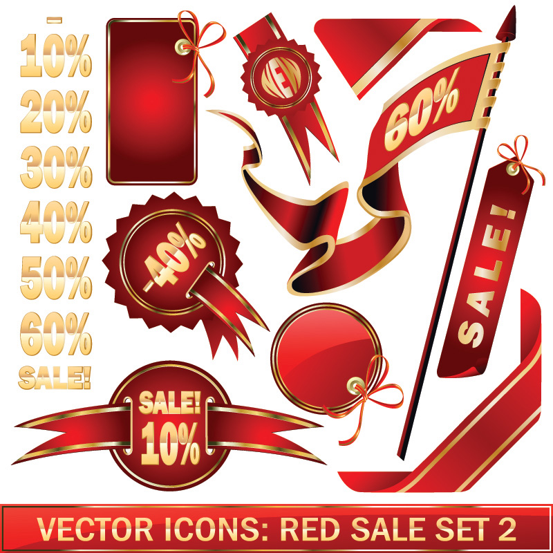 free vector Discount sales vector