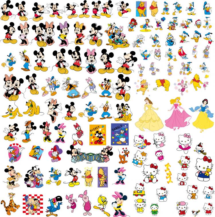 Download Disney cartoon clip art collection (94309) Free EPS Download / 4 Vector