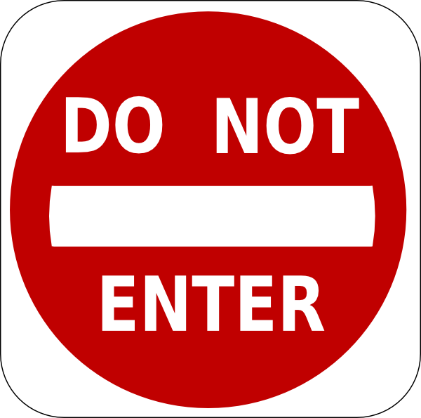 free vector Do Not Enter Sign clip art