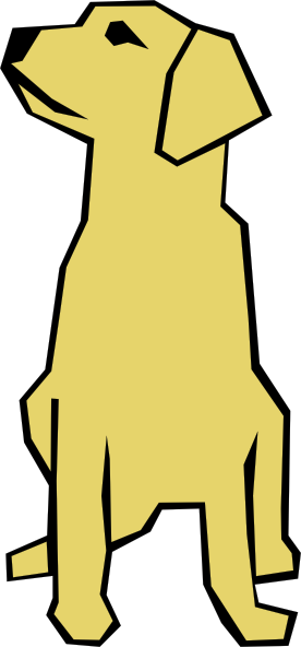 free vector Dog 01 Drawn With Straight Lines clip art