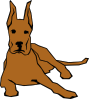 free vector Dog 05 Drawn With Straight Lines clip art