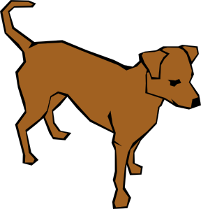 free vector Dog 06 Drawn With Straight Lines clip art