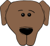 free vector Dog Face Cartoon World Label clip art