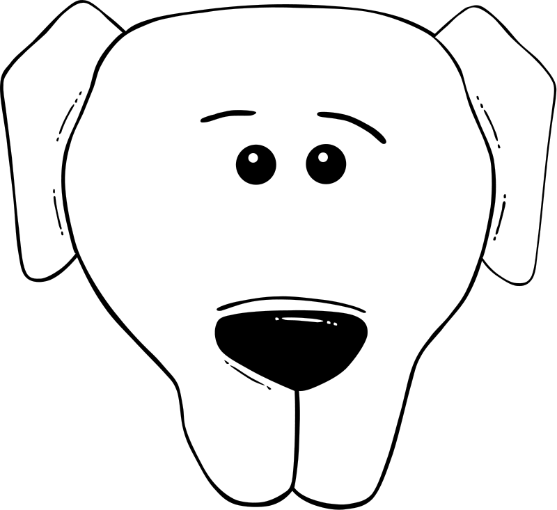 free vector Dog Face Cartoon - World Label