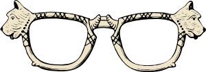 free vector Dog Glasses clip art