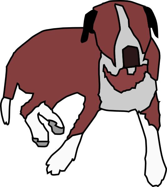 free vector Dog Sitting clip art