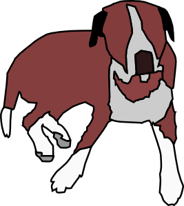 free vector Dog Sitting clip art