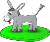 free vector Donkey On A Plate clip art