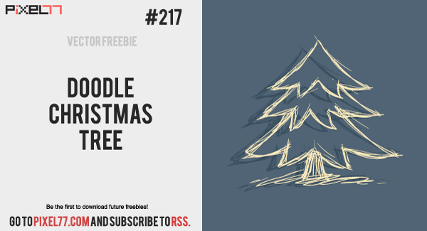 free vector Doodle Christmas Tree
