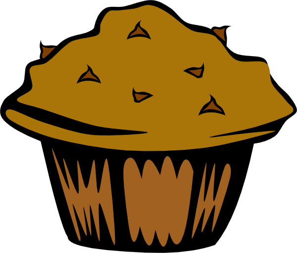 free vector Double Chocolate Muffin clip art