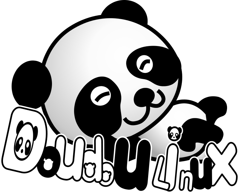 free vector Doudoulinux panda