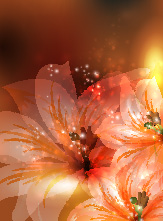 free vector Dream flowers vector background 2