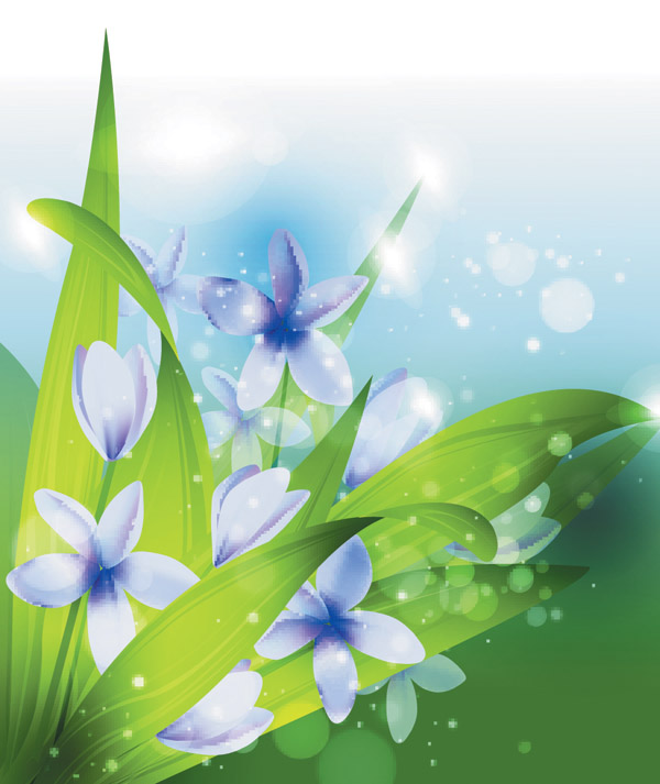 free vector Dream vector background 2 plant