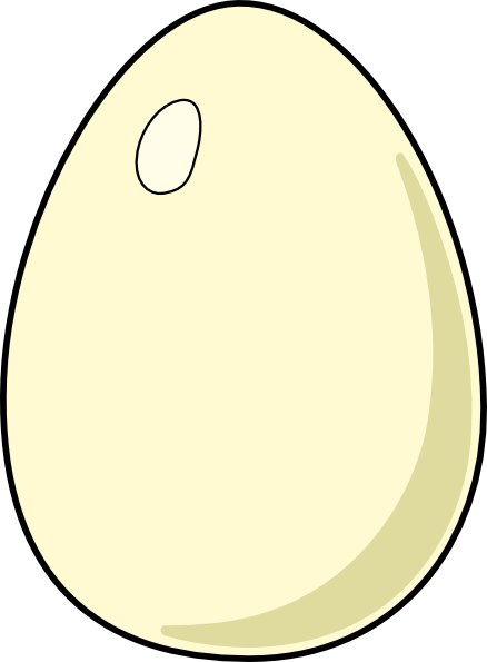 free vector Dstulle White Egg clip art