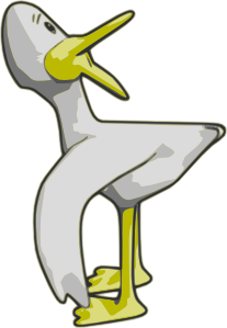 free vector Duck (yellow) clip art