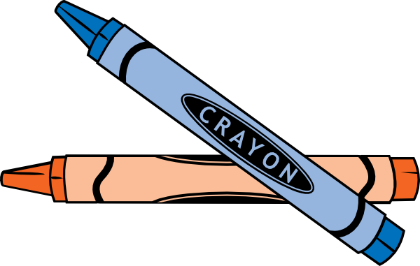 free vector Dug Crayons clip art
