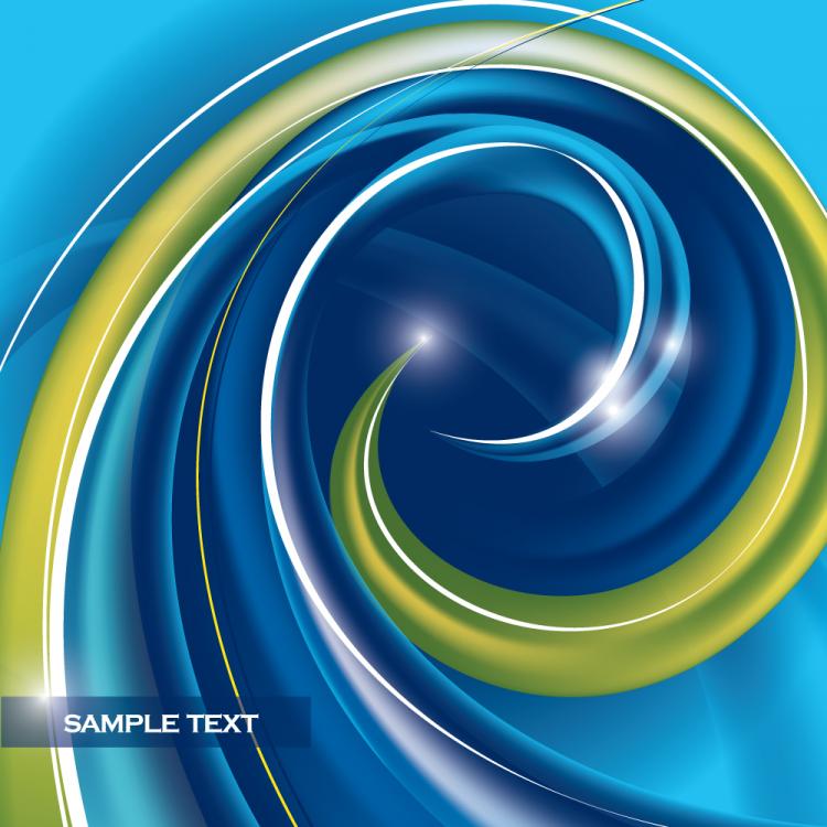 free vector Dynamic abstract spiral pattern 01 vector