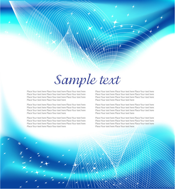 free vector Dynamic blue background series vector