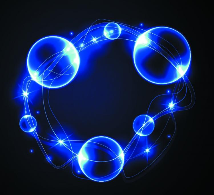 free vector Dynamic blue halo effects 03 vector