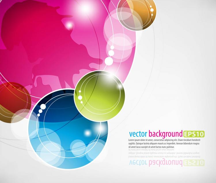 free vector Dynamic colorful abstract elements 05 vector