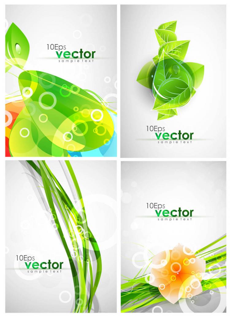 free vector Dynamic colorful patterns vector