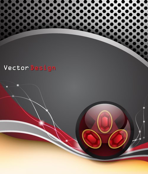 free vector Dynamic cool background design vector 3