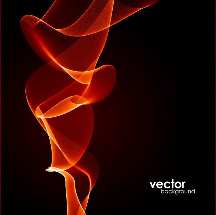 free vector Dynamic fire lines vector