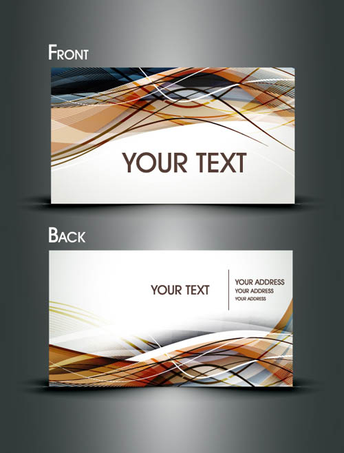 Dynamic flow line business card template (2246) Free AI ...