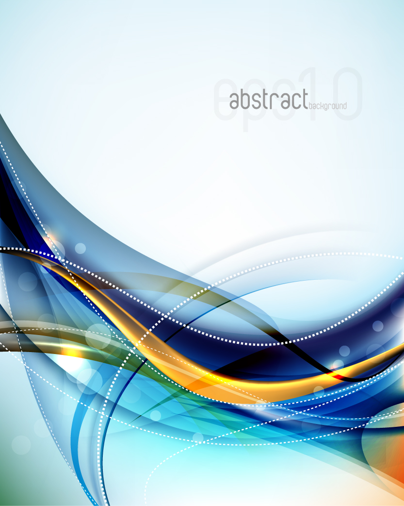 free vector Dynamic flow line gorgeous background 04 vector