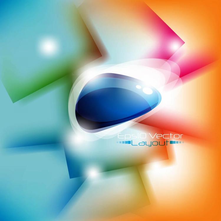 free vector Dynamic halo background 01 vector