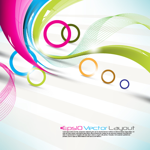 free vector Dynamic halo background 02 vector