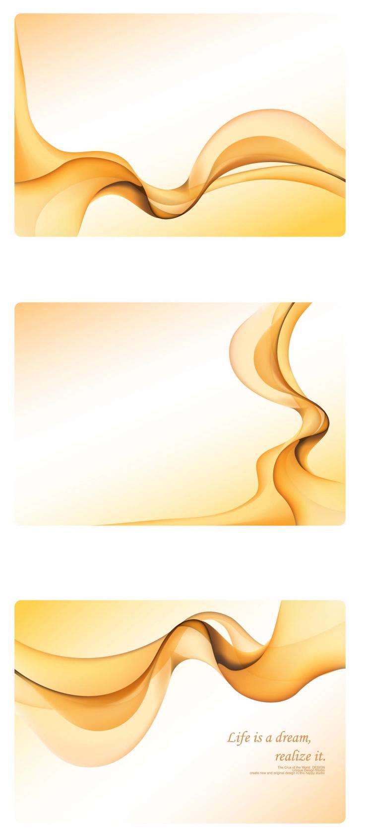 free vector Dynamic trend lines of the template vector