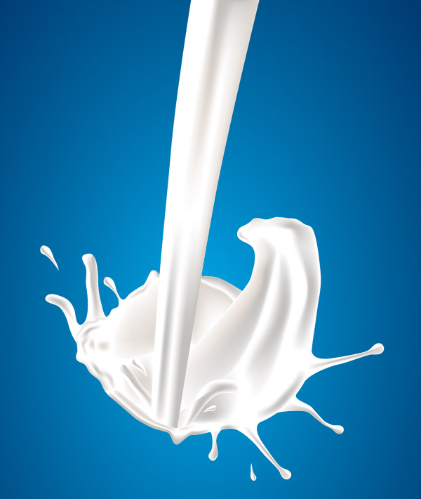 free vector Dynamic vector milk