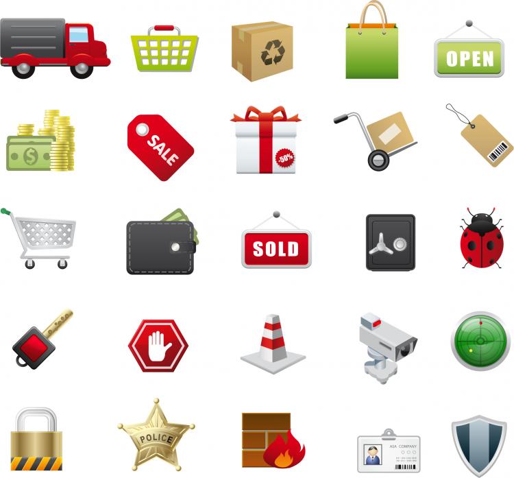 free vector E-Commerce Vector Icons