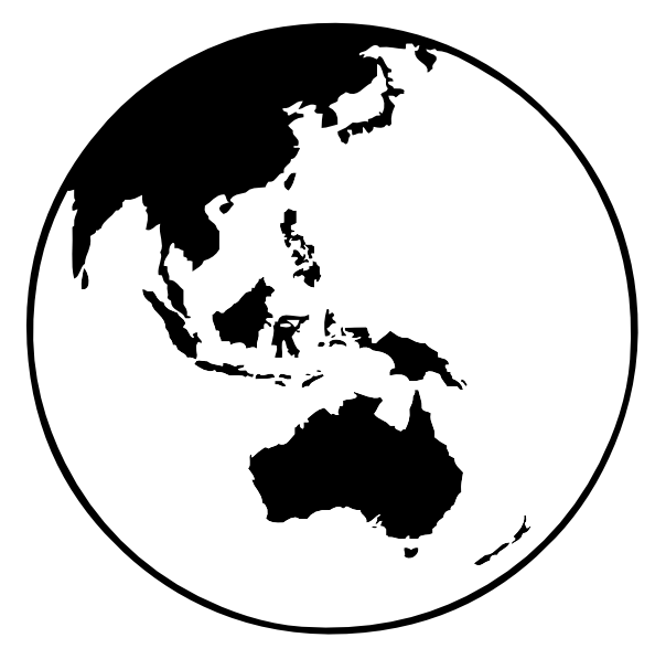 free vector Earth Globe Oceania clip art