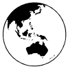 free vector Earth Globe Oceania clip art