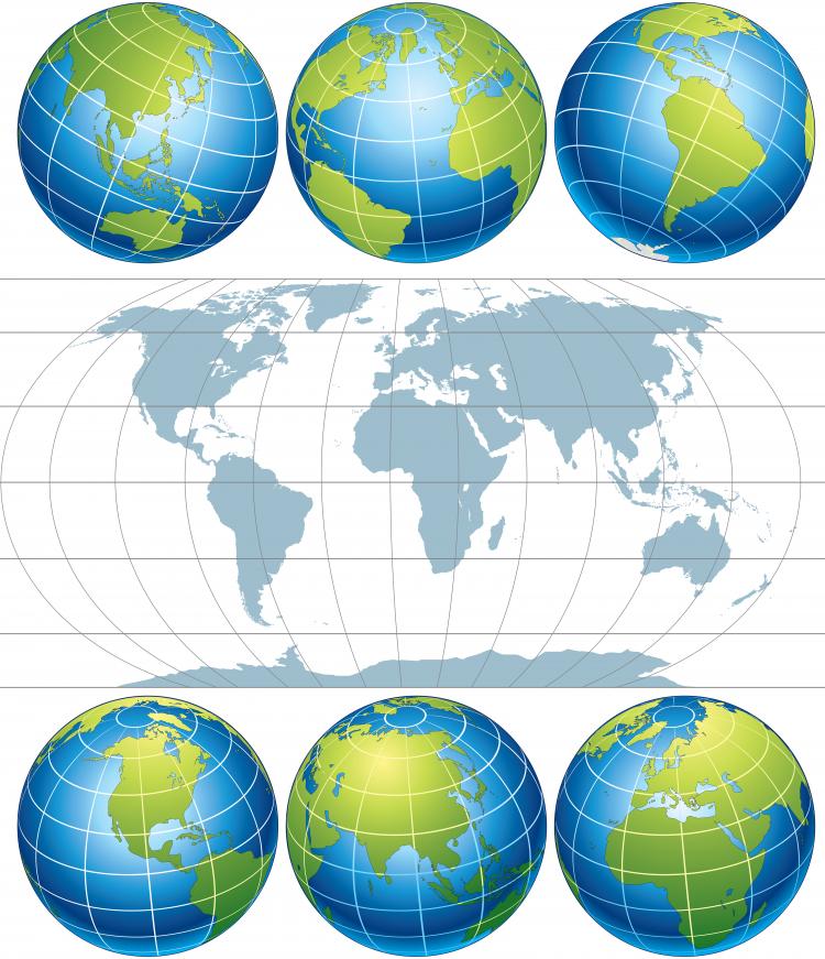 Earth map (1556) Free EPS Download / 4 Vector