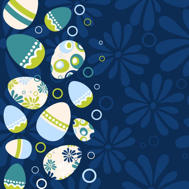 free vector Easter egg illustration background 03 vector
