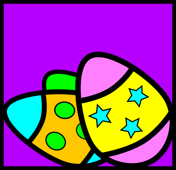 free vector Easter Eggs clip art