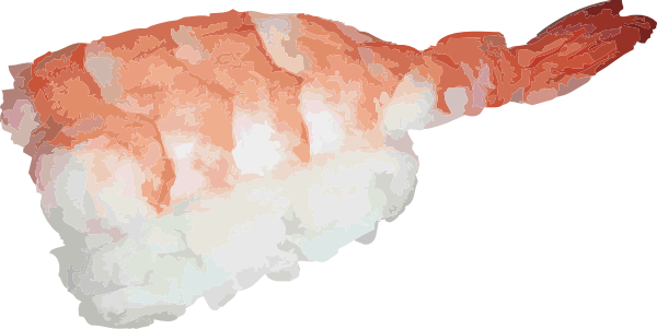 free vector Ebi Nigiri Sushi clip art