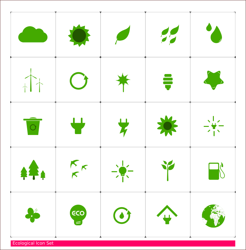 free vector Eco Icon Set