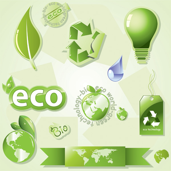 free vector Eco theme icon vector