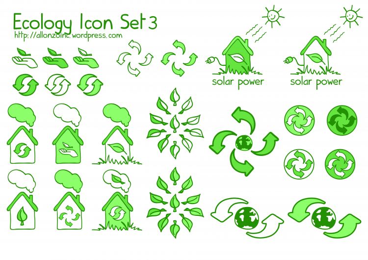 Ecology Icon Set (20007) Free EPS Download / 4 Vector
