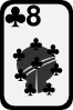 free vector Eight Of Clubs clip art