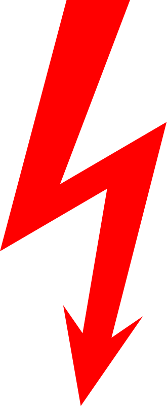 free vector Electric sign «lightning»