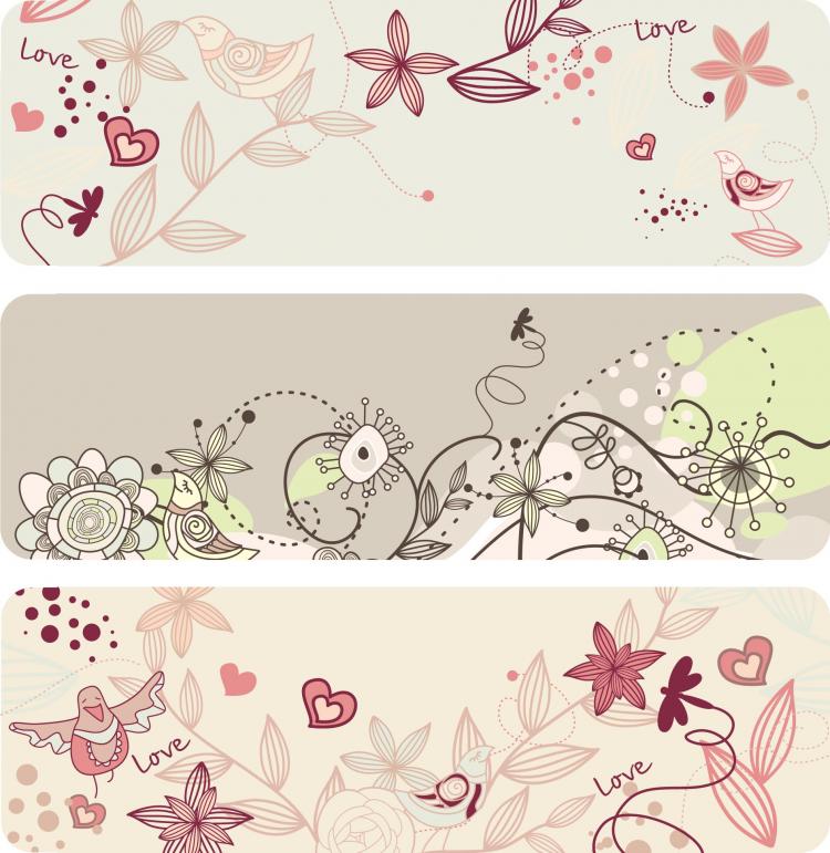 Elegant lines of floral pattern (23007) Free AI Download ...