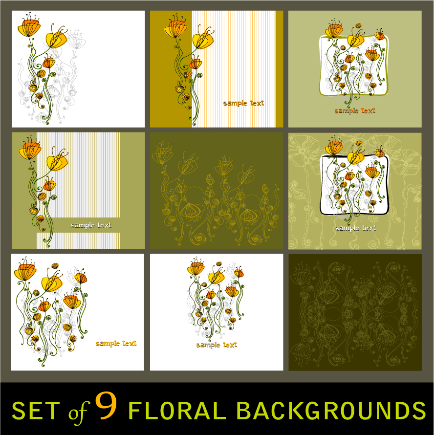 free vector Elegant patterns vector two