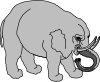 free vector Elephant Filled clip art