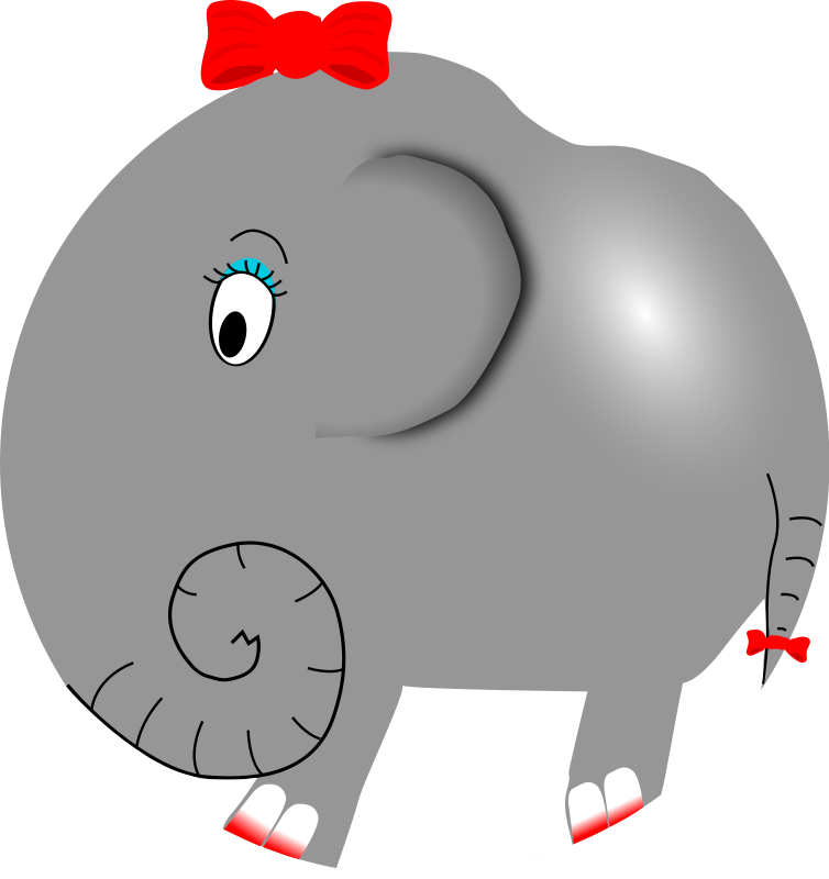 animated elephant clip art - photo #30